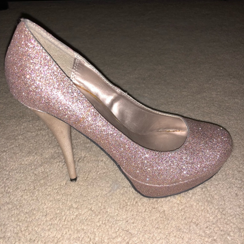Candies multi-colored sparkly heels